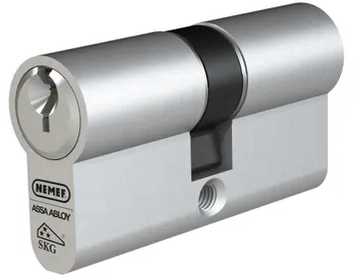 Nemef Veiligheidscilinder 30/45 mm SKG*** - Kerntrekbeveiliging - Gevarenfunctie - Inclusief 3 Sleutels