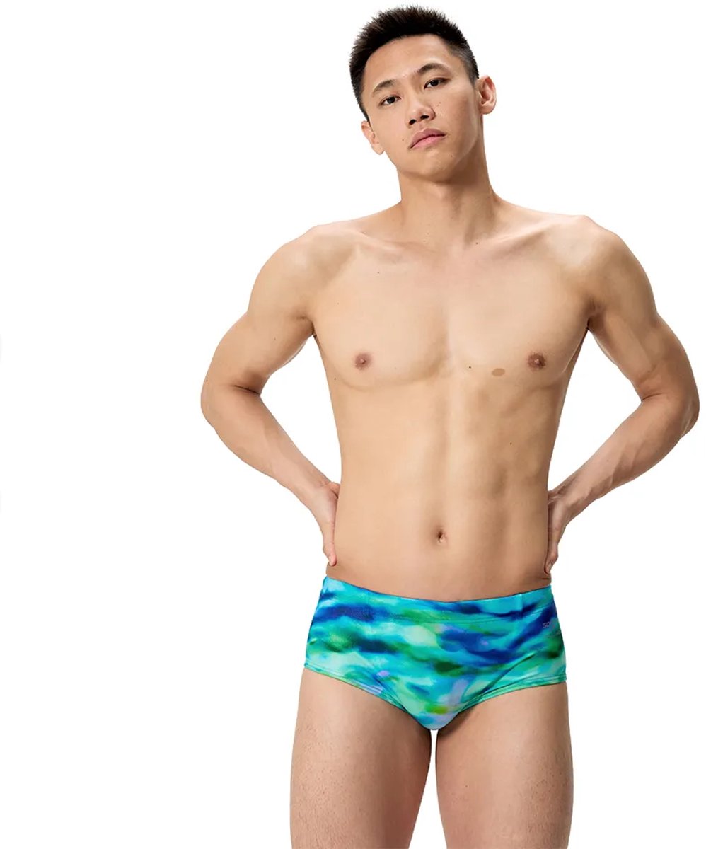 Speedo Heren Zwemslip Printed 13.5Cm Groen/Blauw — afbeelding 9
