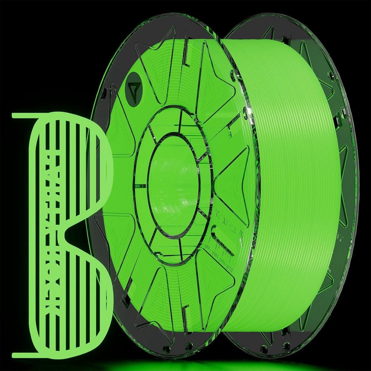 Gloeidraad 3D Printer - PLA Filament - Decoratieve Projecten - Lichtgevend Effect - 1.75 mm 1 kg - Groen
