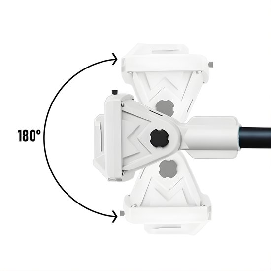 VENTRA Telescopische Steel 2.5M – Verlengsteel voor Snoeischaar – 150-250 cm – 180° Verstelbare Kop - Aluminium — afbeelding 2