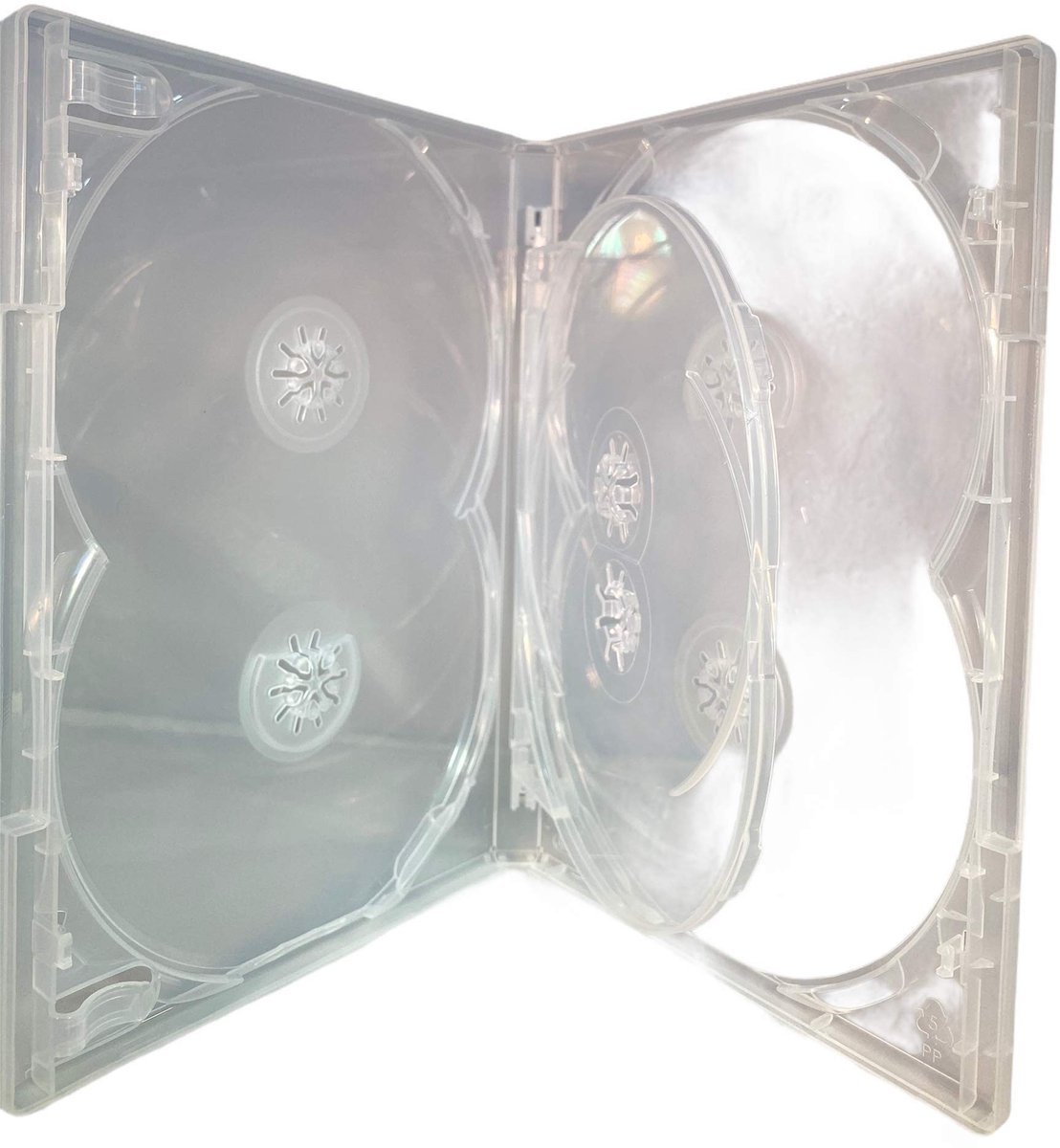 Amaray DVD Multi 6 Case - Duidelijke 6-Way Multibox voor 6 Schijven
