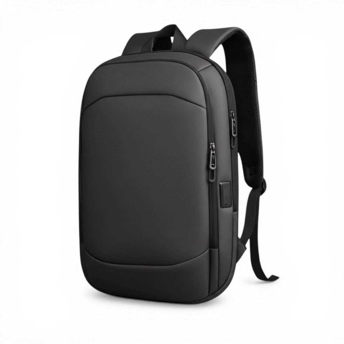 Laptop Rugzak 17.3 inch - Uitbreidbaar 8-18 cm - Waterafstotend - USB Oplaadpoort - Zwart