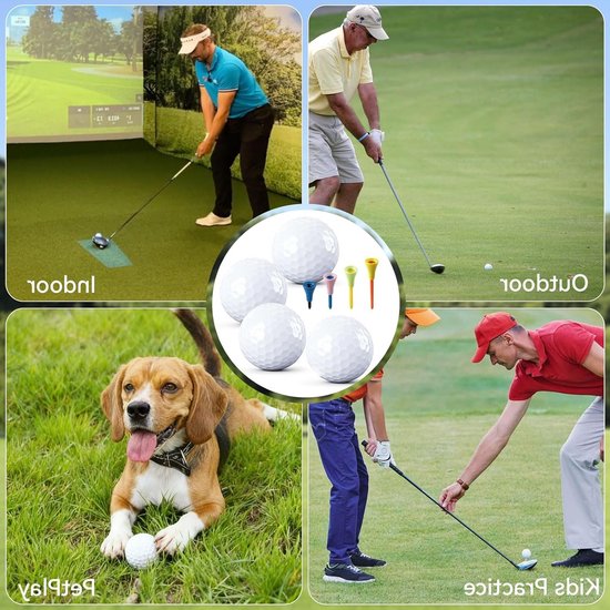 Dailygoods - Golfballen set van 4 stuks voor trainingsdoeleinden van Dailygoods — afbeelding 4
