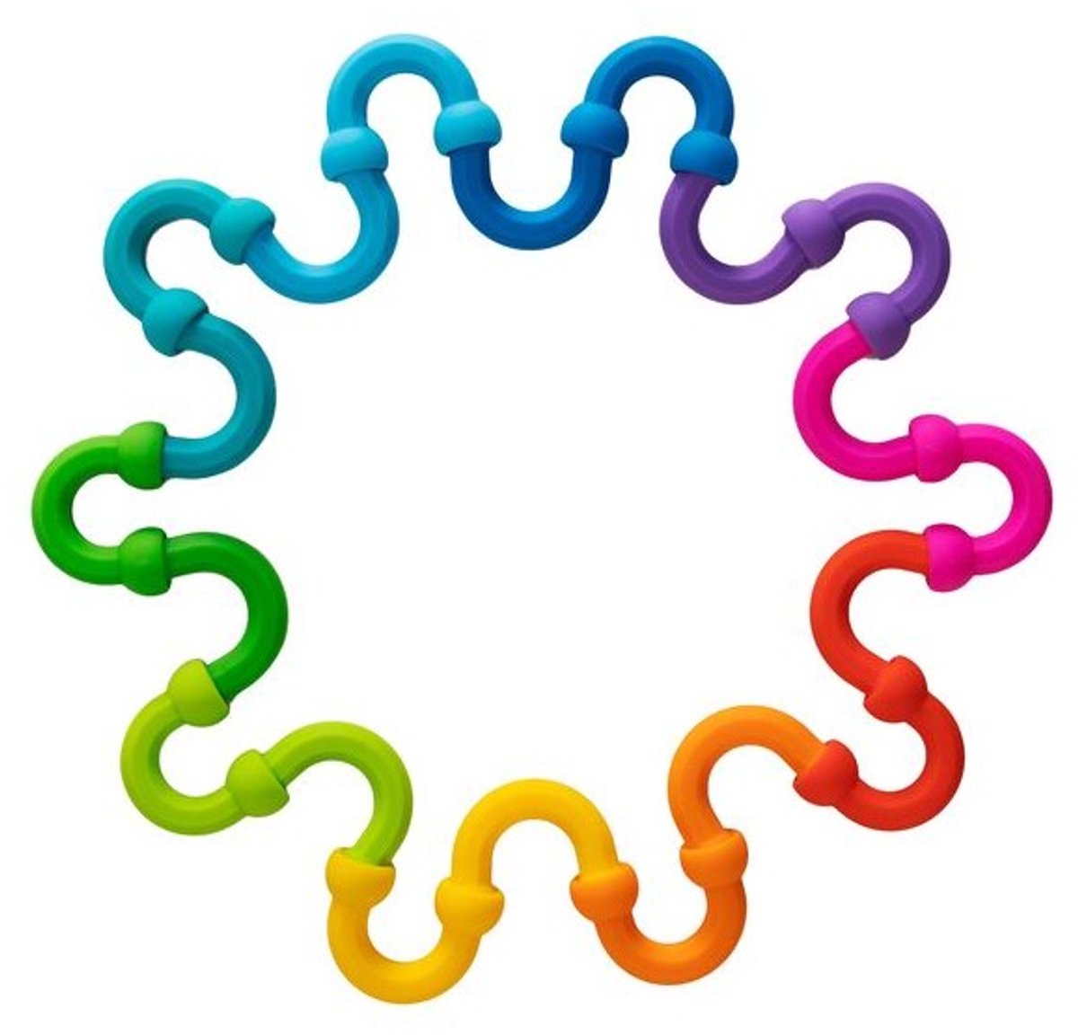 Fat Brain Toys bouwspeelgoed Plip Links - educatief sensorisch speelgoed.