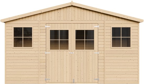 Timbela M332 - Houten tuinhuis - 8 m² - 220x418xH246 cm - zonder vloer