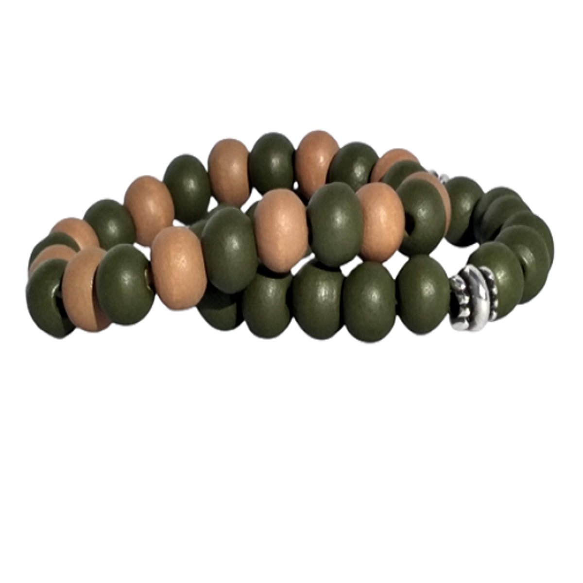 Armband-beads green fantasy