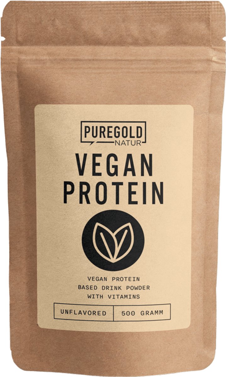 Pure Gold Vegan Protein UNFLAVORED 500G (NATURE LINE)