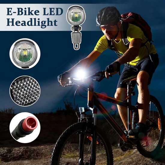 Fietslamp LED - Veiligheidsverlichting Fiets - Veilig Fietsen - Waterdicht Systeem - 6-60V - Zwart — afbeelding 5