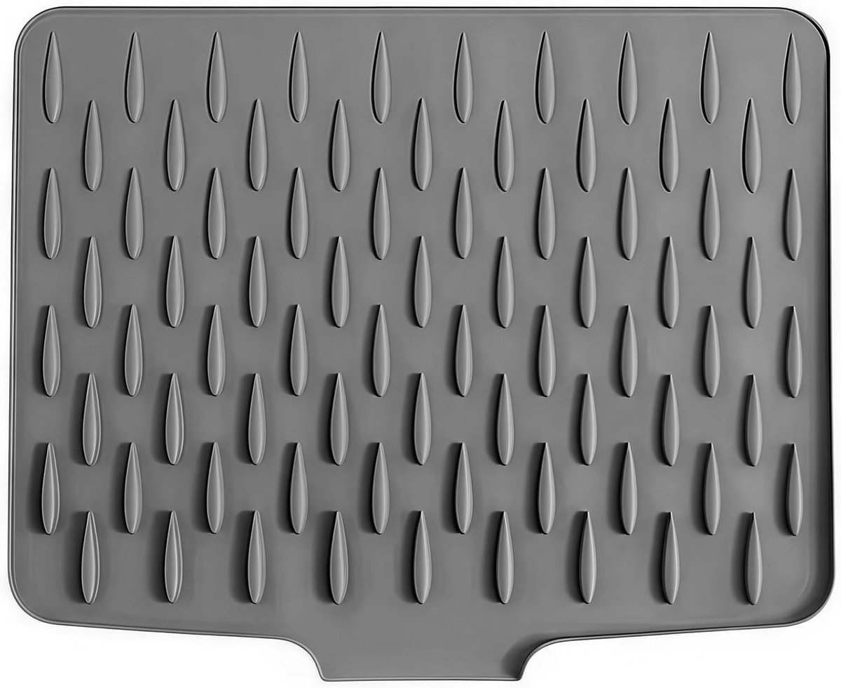 Siliconen Afvoer Mat voor Keuken, Antislip Ondergrond, Warmtebestendige Mat voor Gootsteen en Koffiezetapparaat, Eenvoudig Schoon te Maken en Duurzaam