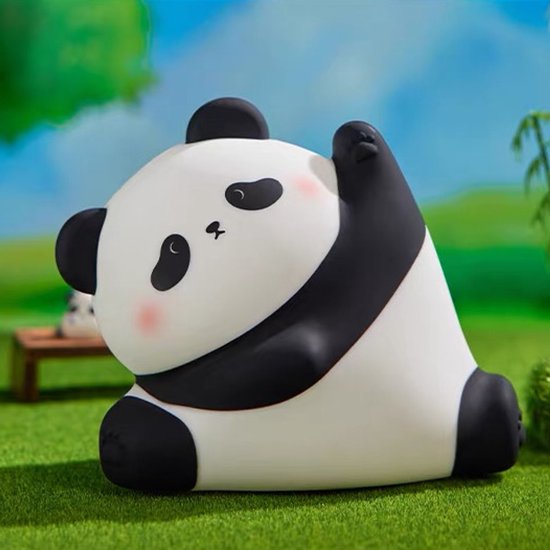 Kungfu Panda Nachtlamp - Schattige LED Kinderlamp van Siliconen - Oplaadbaar Bedlampje met Warm Licht - Nachtlampje voor Kinderkamer & Babykamer — afbeelding 2
