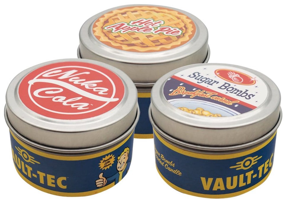 Fallout Candle 3-Pack Vault Dweller's 6 cm