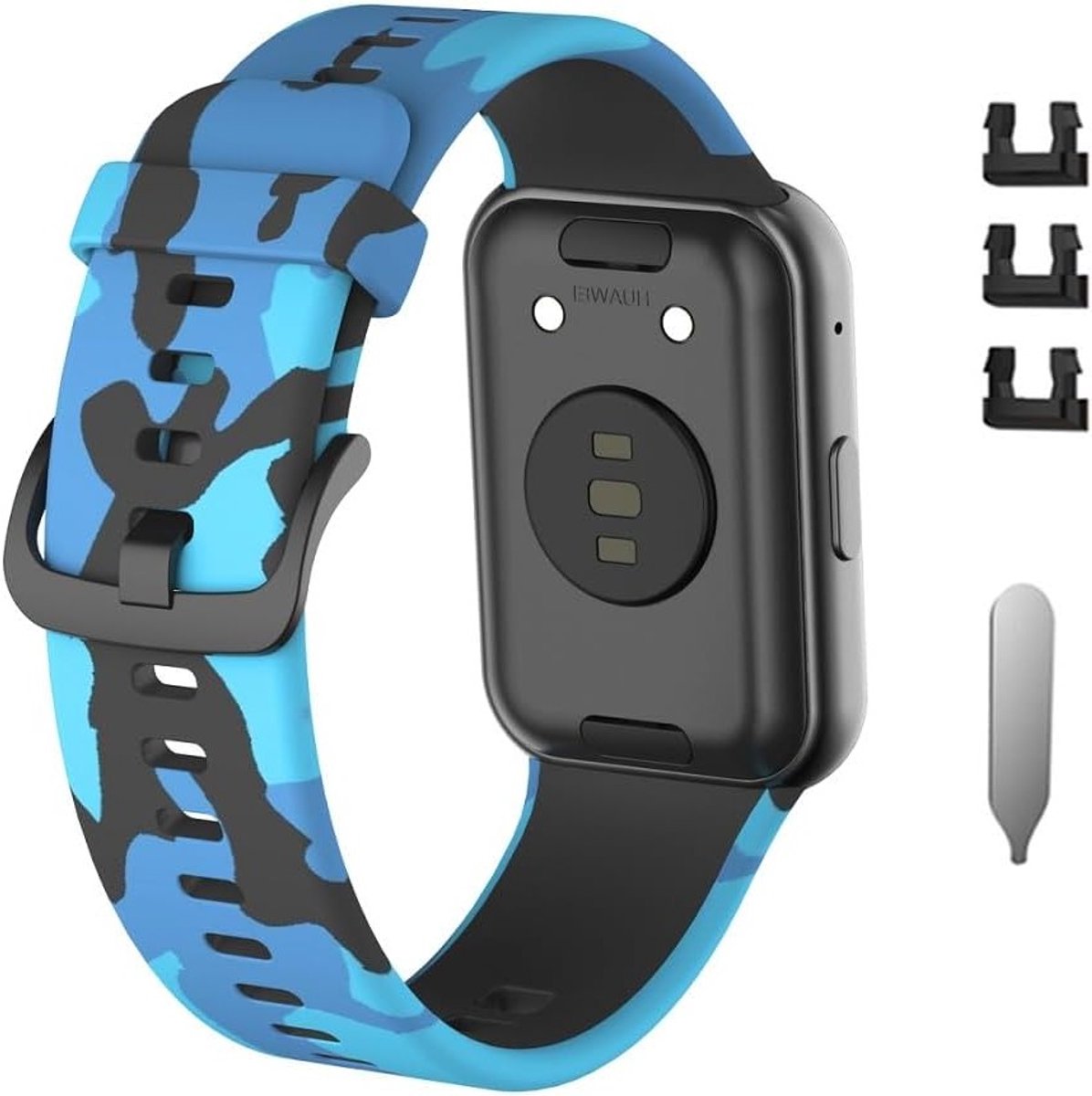 Zachte siliconen sportarmband voor smartwatch, geschikt voor Huawei Watch Fit, comfortabel en duurzaam