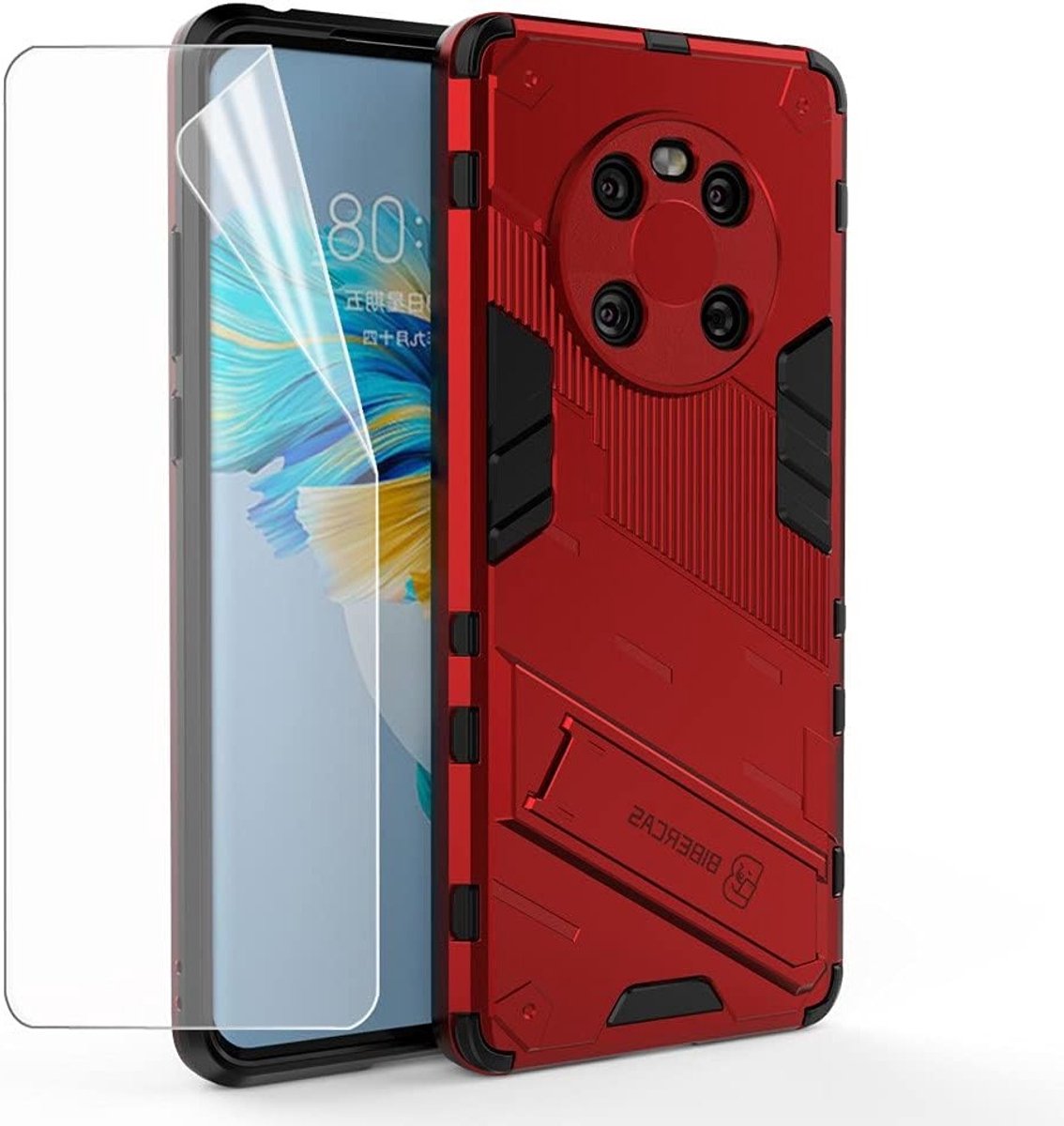 Beschermhoes voor Huawei Mate 40 met camerabescherming, krasbestendig ontwerp en zachte TPU-film, zwart