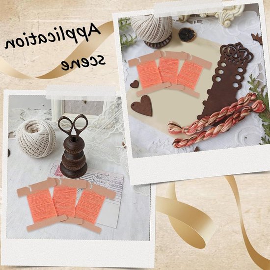 100 Stuks Papieren Spoelen voor Lint Opslag - Kartonnen Garen Houder en Organizer voor Borduurzijde, Weven en DIY Crafting Benodigdheden — afbeelding 4