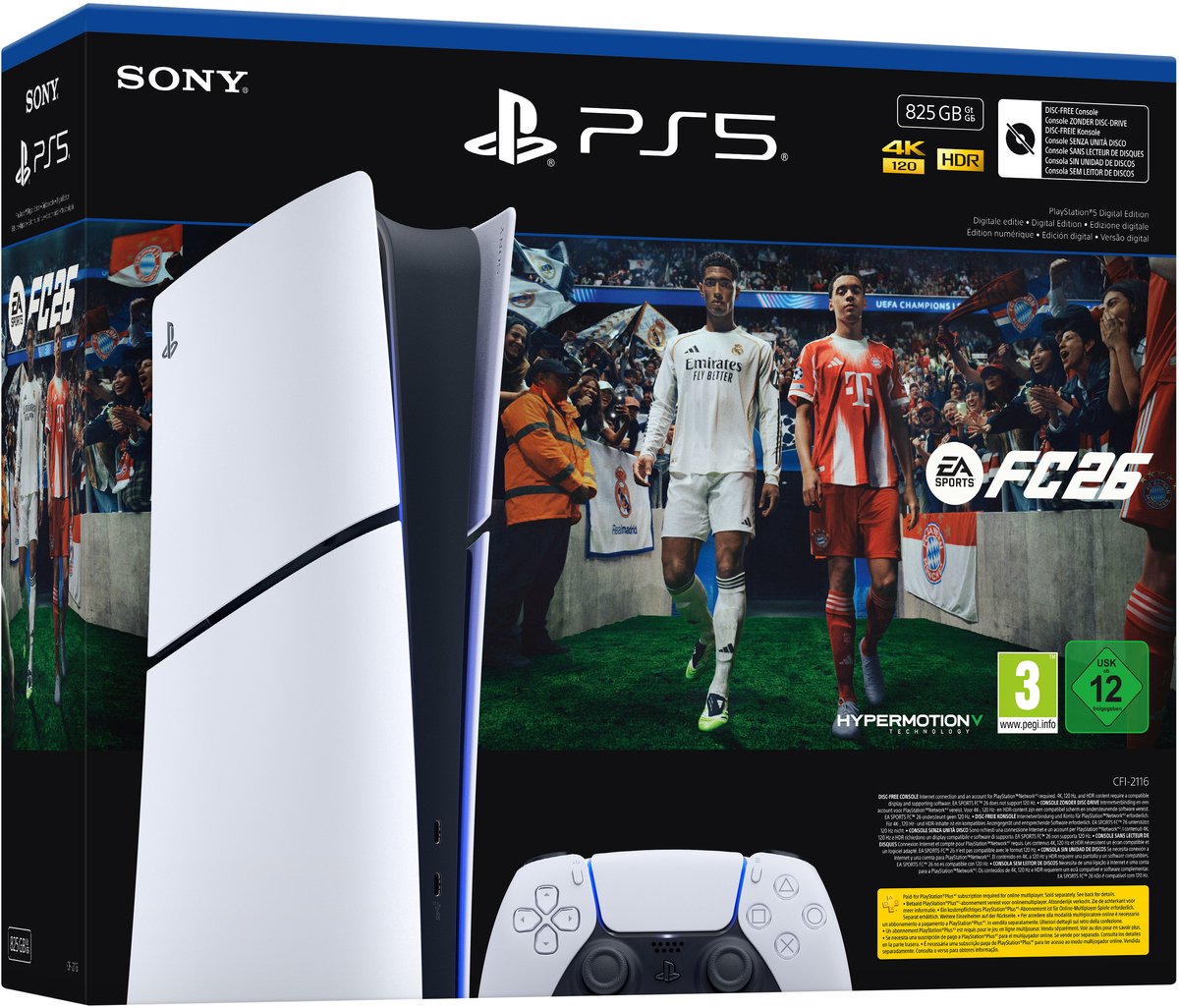 PlayStation 5 Digital Edition - 825 GB – EA SPORTS FC 26 bundel – foto 2