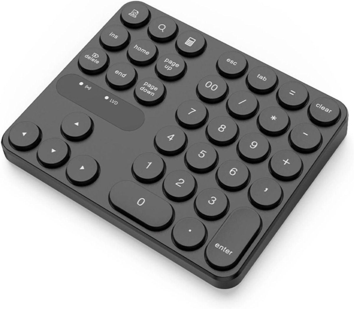 Numeriek Toetsenbord - Mini Numpad - Snelle Data Invoer - Dubbele USB Connectie - 35 Toetsen - Zwart