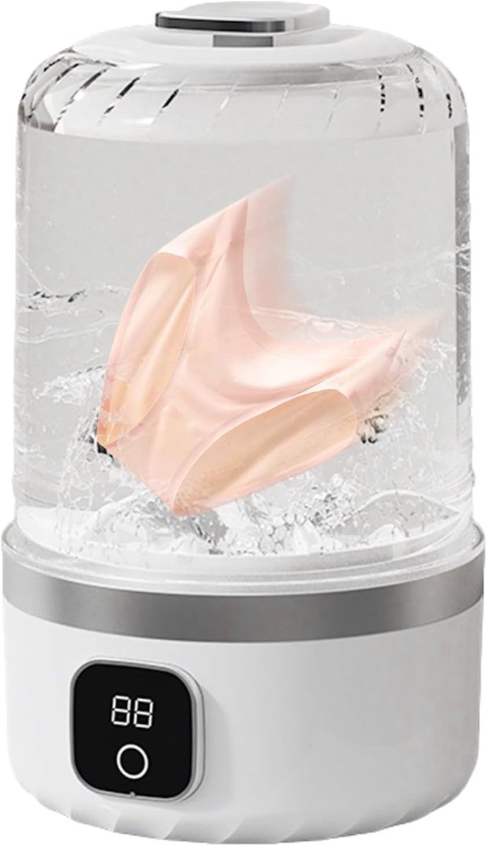 Ondergoed Wasapparaat Mini Wasmachine Reizen Kamperen Oplaadbaar Draagbaar 23x13x23 cm