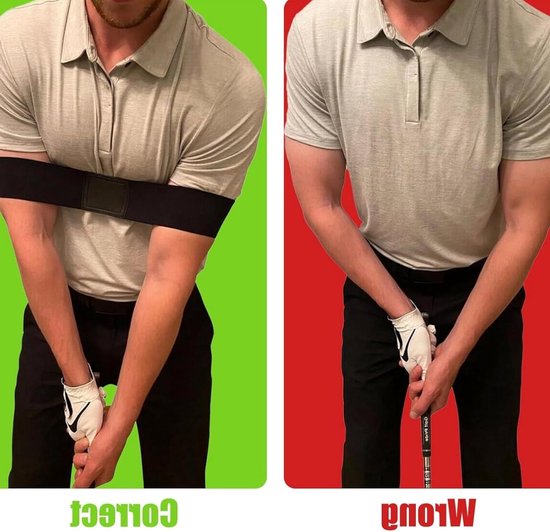 Golf Swing Trainingsarmband voor Houding en Uitlijning, Ideaal voor Beginners, Verbeter je Golftechniek met Nylon Materiaal en One Size Pasvorm van GOLF — afbeelding 4