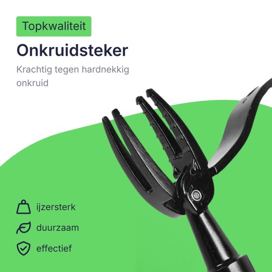 Naleo™ Onkruidsteker Met Steel - Onkruidtrekker - Onkruidstekers - Onkruidverwijderaars - Onkruidbestrijding - Onkruidverwijderaar - Paardenbloemsteker - Zonder Te Bukken van Naleo™ — afbeelding 5