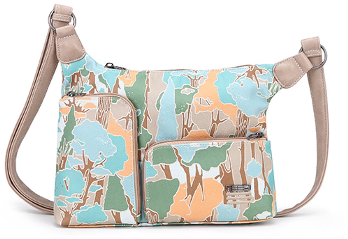 EEEZI 'E-16-04' - Schoudertas - Print/beige - Dames