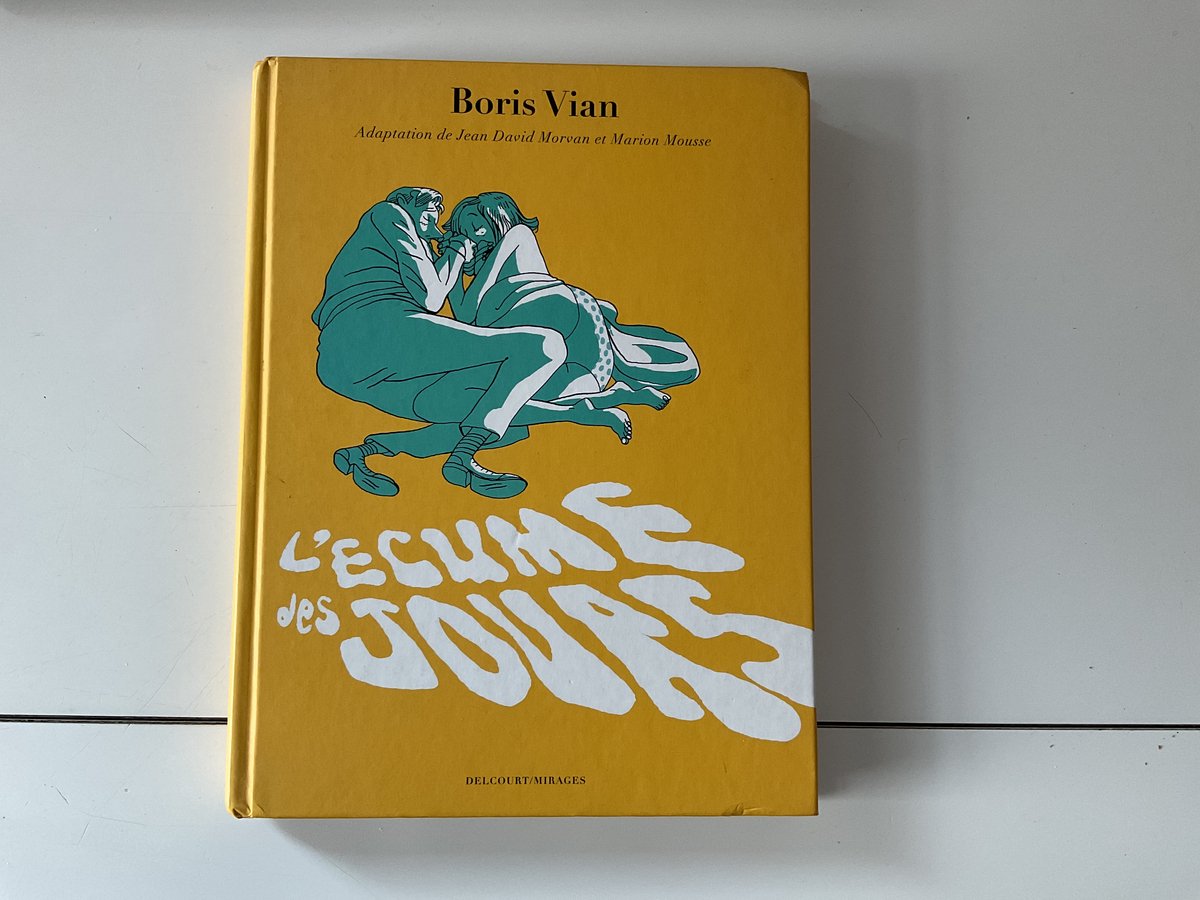 Gele kaft met blauwe illustratie van worstelende figuren en tekst in witte letters.