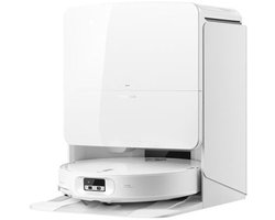 Roborock Qrevo Edge 2 Pro-Robotstofzuiger Met Dweilfunctie-7,98 cm Ultraslank Ontwerp-25.000 Pa-Antiklitsysteem-AI navigatie-100℃ Heetwaterwas-Automatisch legen & bijvullen-Zelfreinigend-Dweilverhoging-Uitschuifbare borstel/dweil-Huisdierenhaar
