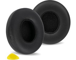 Vervangende oorkussentjes - Solo 4 Wireless - On-Ear - hoofdtelefoons - Oorkussentjes - oorkappen - headset oorkussentjes - proteïneleer - zwart.