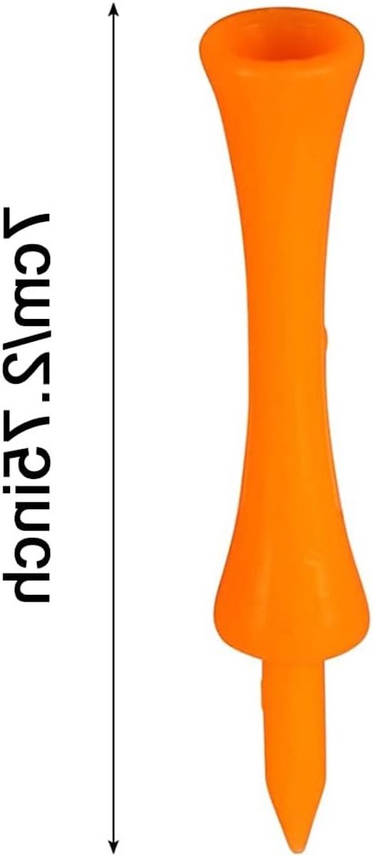 By shayne - Kunststof Golf Tees 70 mm - Herbruikbare Golftees - Oranje - Lichtgewicht en Sterk - Voor Golfrijders - 70 Stuks van By Shayne — afbeelding 5