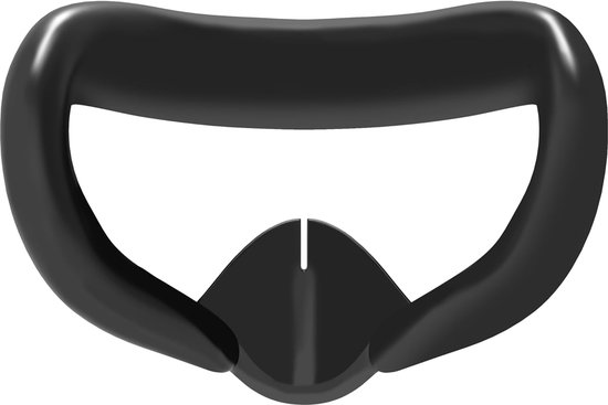 Siliconen gezichtsmasker geschikt voor Meta Quest 3 - Huidvriendelijk, zweetbestendig, ademend en lichtwerend ontwerp (zwart)