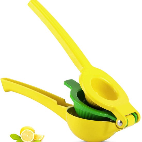 Citruspers - Citroenpers - Limoenpers - Sinaasappel juicer - Handmatige Fruitpers - Metaal - 22.5 x 7.4cm — afbeelding 2