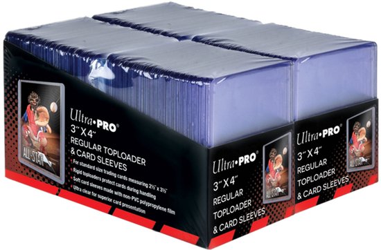Ultra Pro - UP - Toploader - 3" x 4" Clear Regular & Card Sleeves (200) - Toploaders