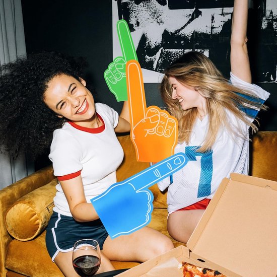 Gigantische Schuimvingers - Grote Foam Handen - Sportevenementen Aanmoedigen - Lichtgewicht Comfortabel Schuim - 46.20X23.00X0.40CM - Meerdere Kleuren — afbeelding 5