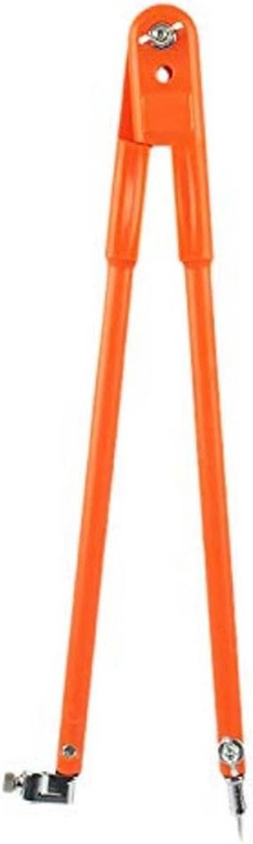 Houtbewerkingspasser - Krasgereedschap Markeerstift - Circels Tekenen - Duurzaam Zink Plastic - Groot 45cm Radius - Oranje