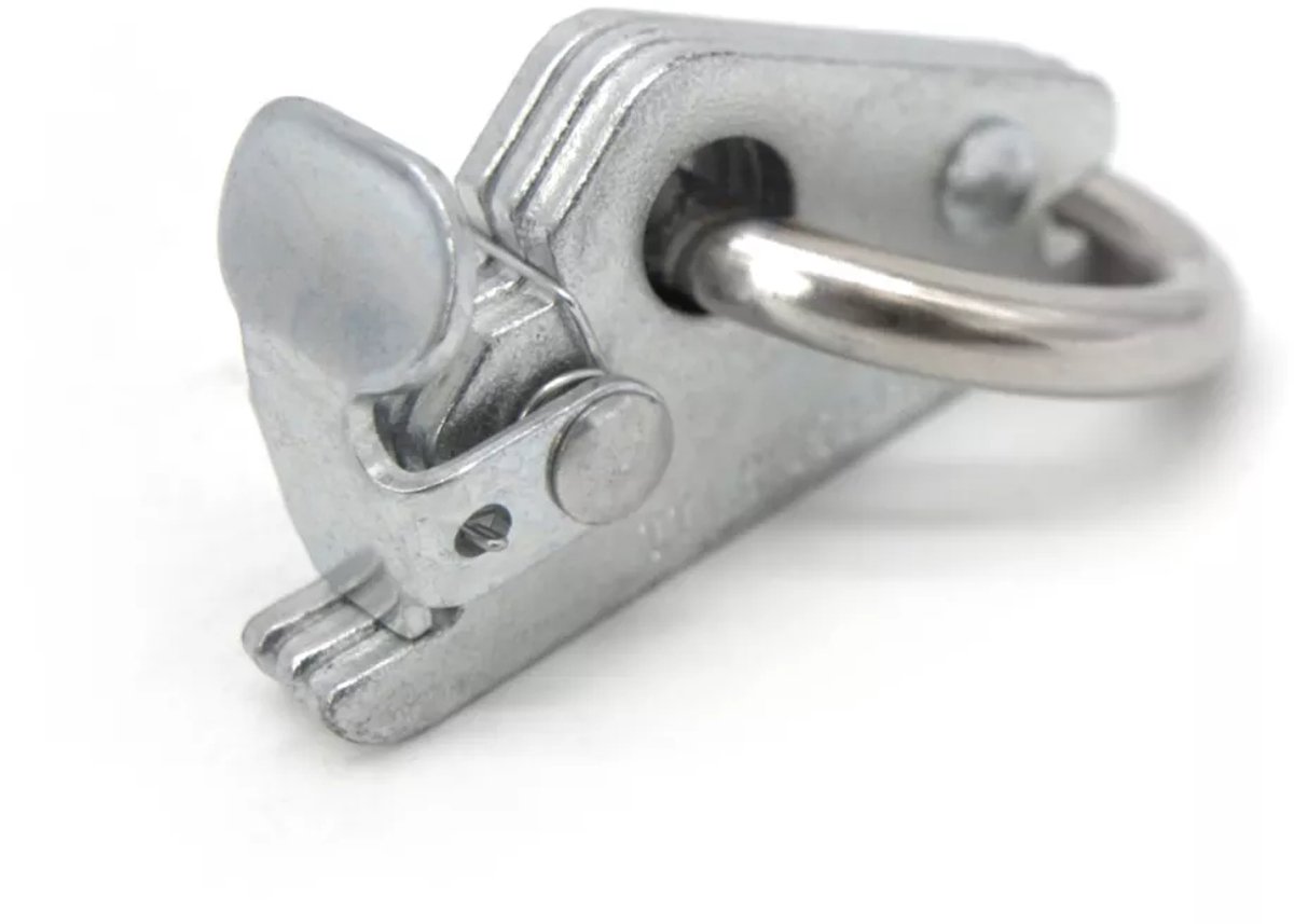 Set van 4 Spanoog voor E-Track Rail – Heavy-Duty – Eindfitting / Bevestigingspunt – Bevestigingsrail