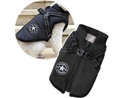 Warme winterjas voor kleine honden - Dierenjas met harnas voor puppy's en kleine honden, ideaal voor buitenactiviteiten