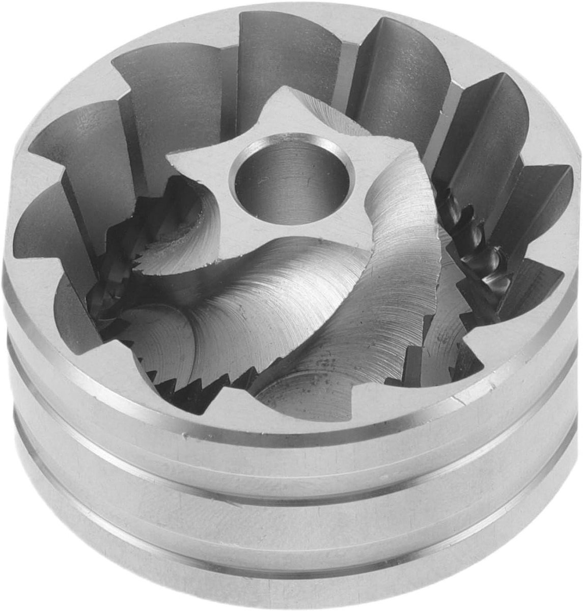 Maalschijf Koffiemachine - Maalsteen Espresso - Koffie Malen - Roestvrij Staal - 3.8 cm - Zilver