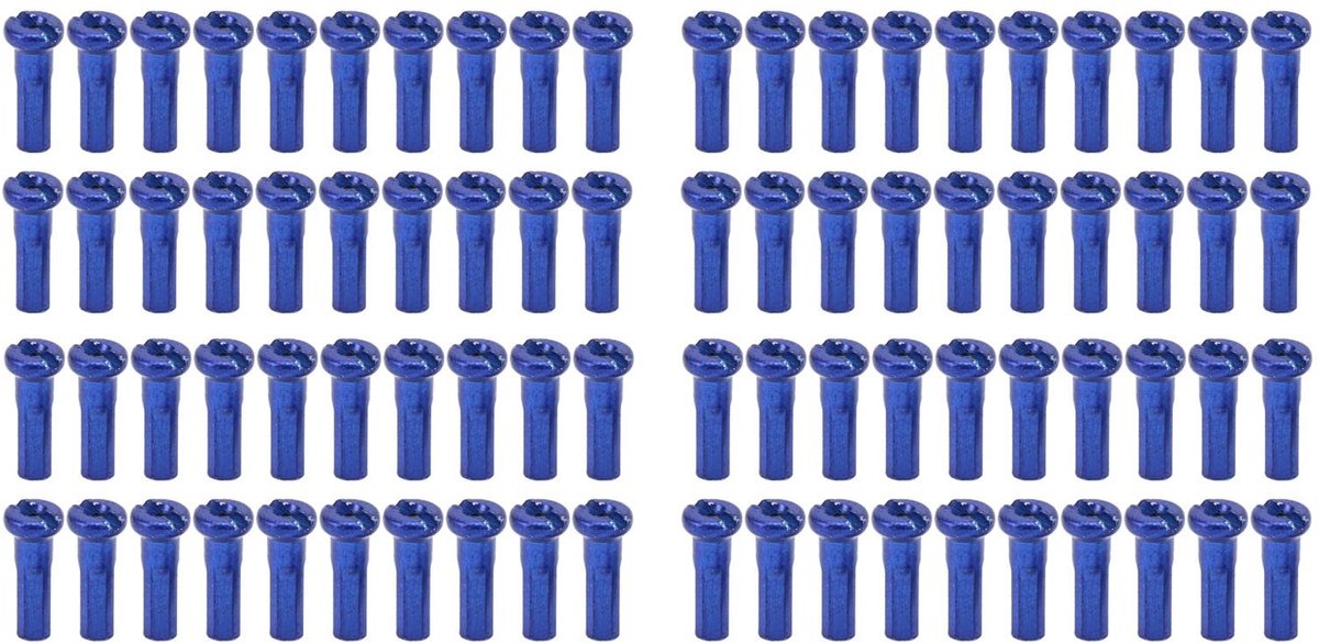 Dailygoods- Spakennippels 80 Stuks - 14mm Staal - Geschikt voor 14G Spaken - Fietsaccessoires - Duurzaam - Lichtgewicht