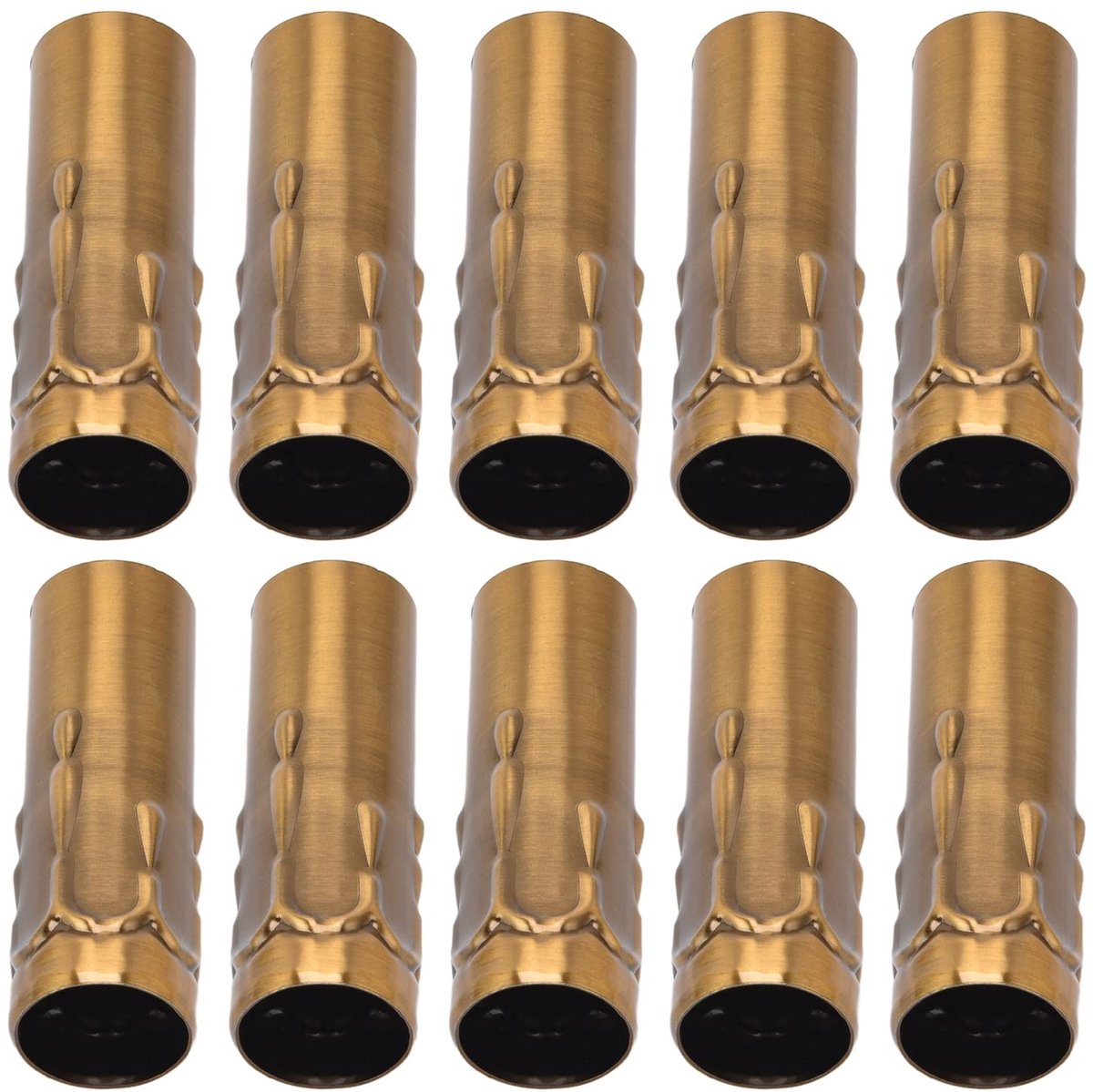 Dailygoods- Kaarsenhouder E14 Fitting - Kandelaar Accessoires - Brons Goud - 25 x 80 mm - Duurzaam - Verstelbaar