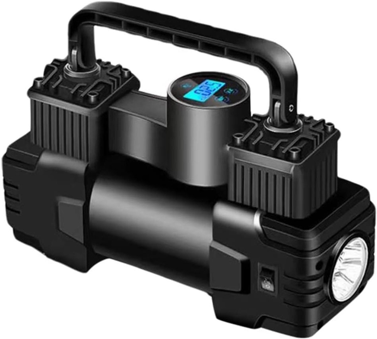 Digitale Auto Luchtpomp - Draagbare Bandenpomp - Autobanden Oppompen - 150PSI Capaciteit - 12V - Zwart