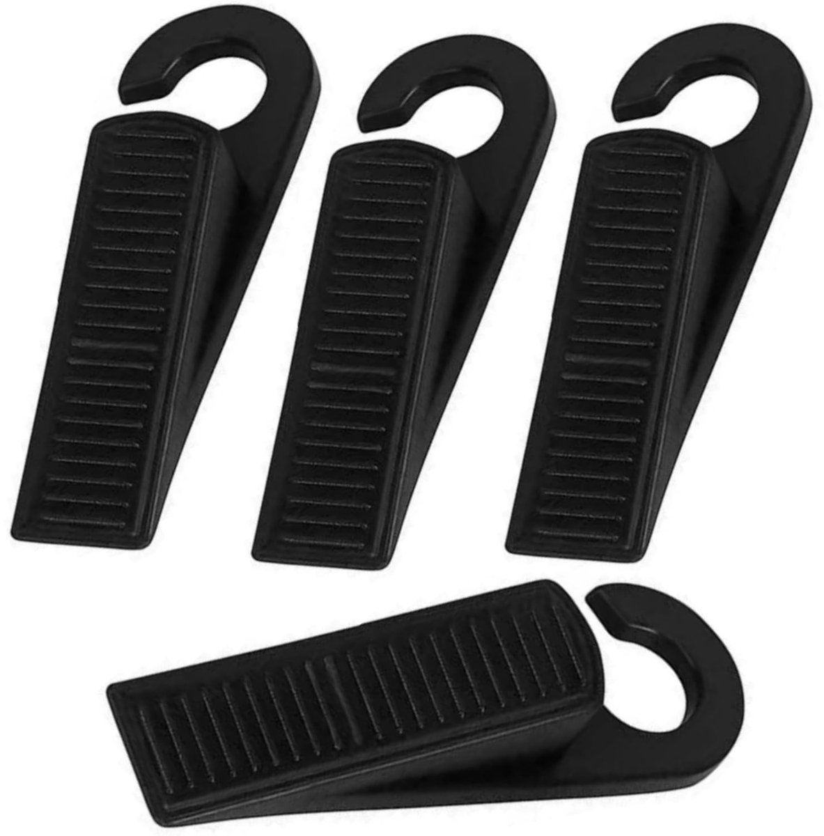 Dailygoods- Deurstopper Antislip - Vloerdeurstopper - Rubber - 4 Stuks - Krasbestendig - 12,5 cm - Duurzaam Materiaal - Deurstoppers