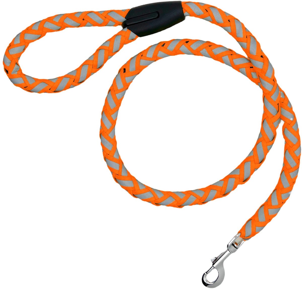 Dailygoods- Hondenriem Gewatteerd 1,2 m - Reflecterend - Robuust - Comfortabele Grip - 360 Graden Draaiende Karabijnhaak - Geschikt voor Grote Honden - Hondentuig