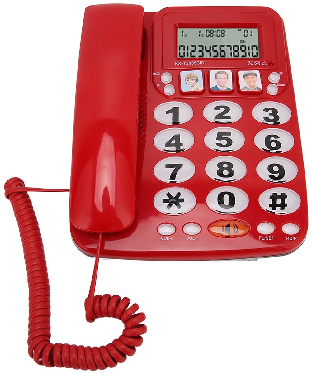 Dailygoods- Desktoptelefoon met Nummerweergave - Snoergebonden Telefoon - Instelbare Beltoon - Sneltoetsen - Beller ID - ABS-kunststof - Afmetingen 22 x 17 x 4 cm - Vaste Telefoon
