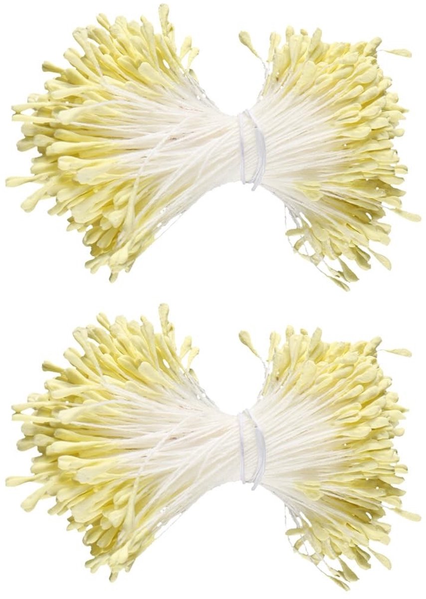 Dailygoods- Pijpenragers Wit - 720 Stuks - Kunstmatige Meeldraden - Handgemaakte Bloemen - Duurzaam - Milieuvriendelijk - Bloemmeeldraden