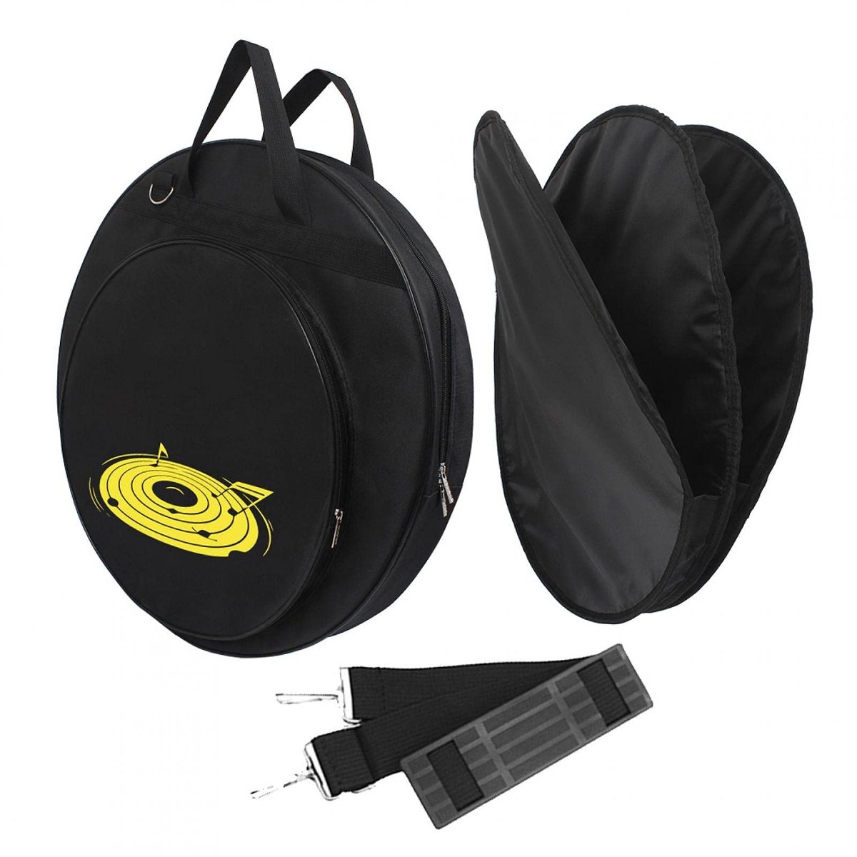 Dailygoods- Bekkenzak 21 Inch - Duurzaam Oxford-Stof - 3 Vakken - Verwijderbare Scheidingswand - Versterkte Draaggrepen - Comfortabele Schouderriem - Cimbaalzak