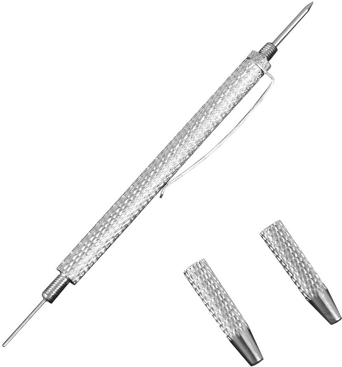 Dailygoods- Ruitensproeimondstuk 2-in-1 - Reinigingsgereedschap - Sproeier instelgereedschap - Universeel - Koper/staal - 10,5 cm - Ruitensproeier