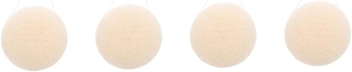 Didiseaon 4 Stks Face Wash Ronde Make-Up Spons Gezicht Exfoliërende Spons Herbruikbare Gezicht Waspads s Cellulose Luffa Loofah Schoon