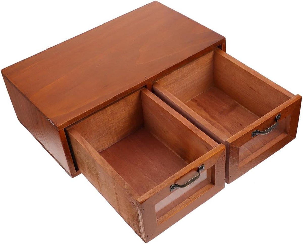Monitor Verhoger - Bureau Organizer - Thuiswerken - Versterkt Houding - 28.50 x 17.00 x 9.00 cm - Bruin