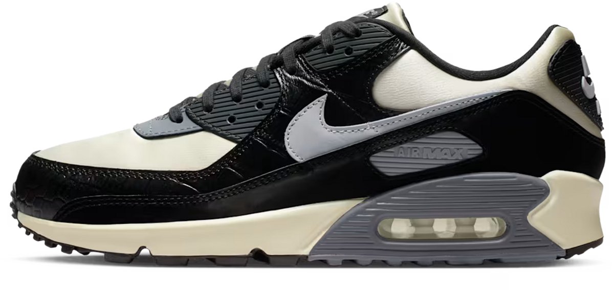 Nike Nike Air Max 90 QS “” Croc Skin”” Special Edition Sneakers Unisex Zwart
