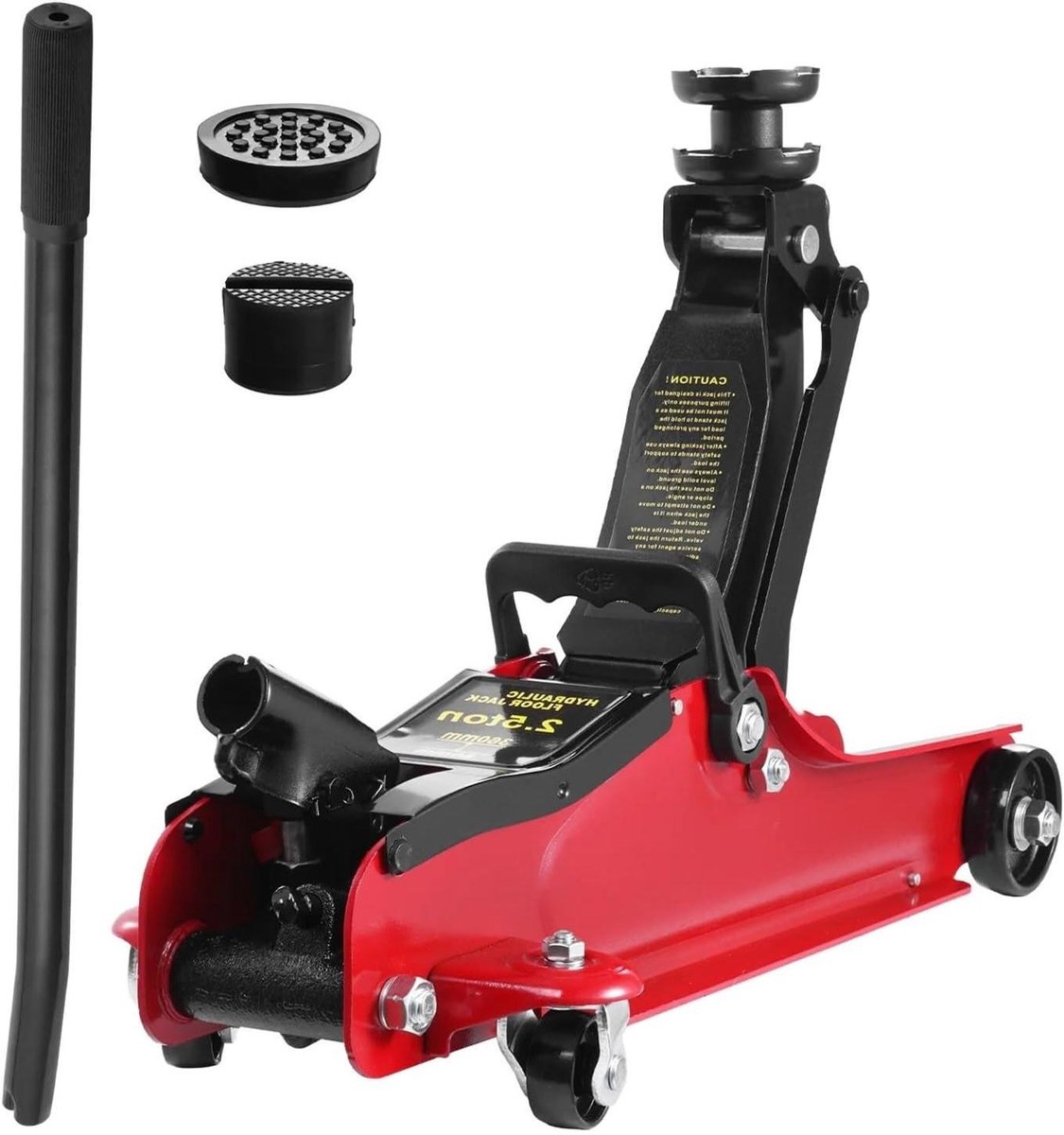 Vloerkrik Auto - Hydraulische Krik - Voertuigen Hefen - Verstelbaar Hefbereik - 25 Ton - Zilver