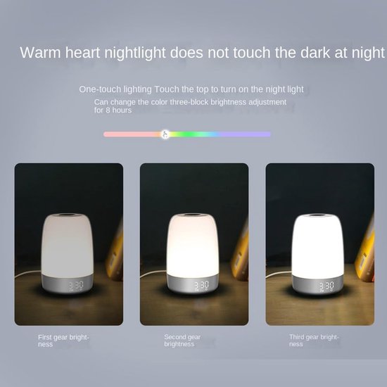 Nachtlampje Wekker - Zonsopgang Simulatie Lamp - Rustig Wakker Worden - Instelbare Timer - 1 Eenheid - Warm Wit — afbeelding 4